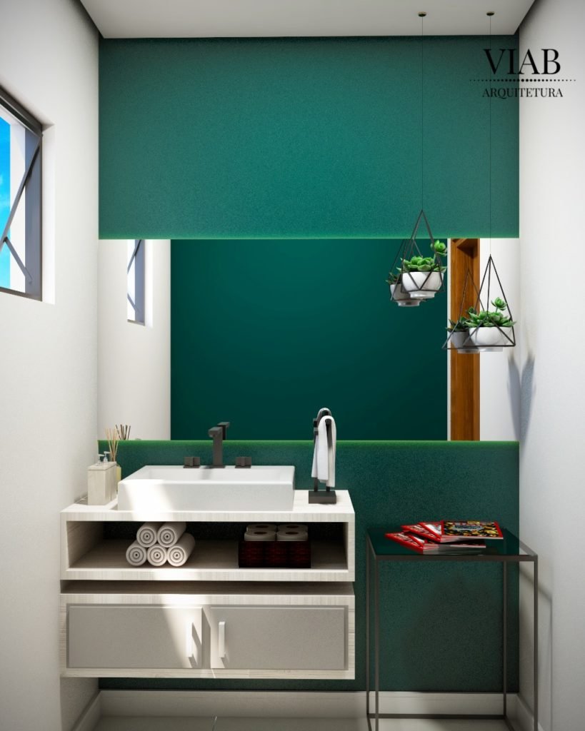 Lavabo de uma casa em condomínio em Mogi das Cruzes. Condomínio Veneza.