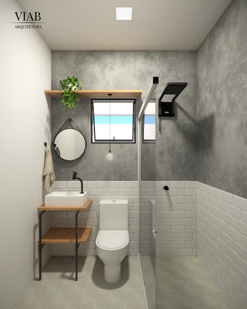 Reforma residencial - banheiro social