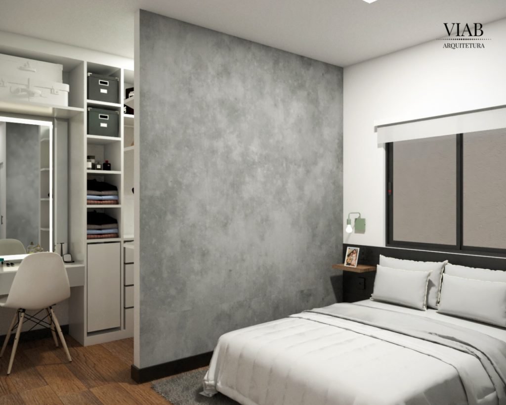 Reforma residencial - adicionado closet na suíte do casal